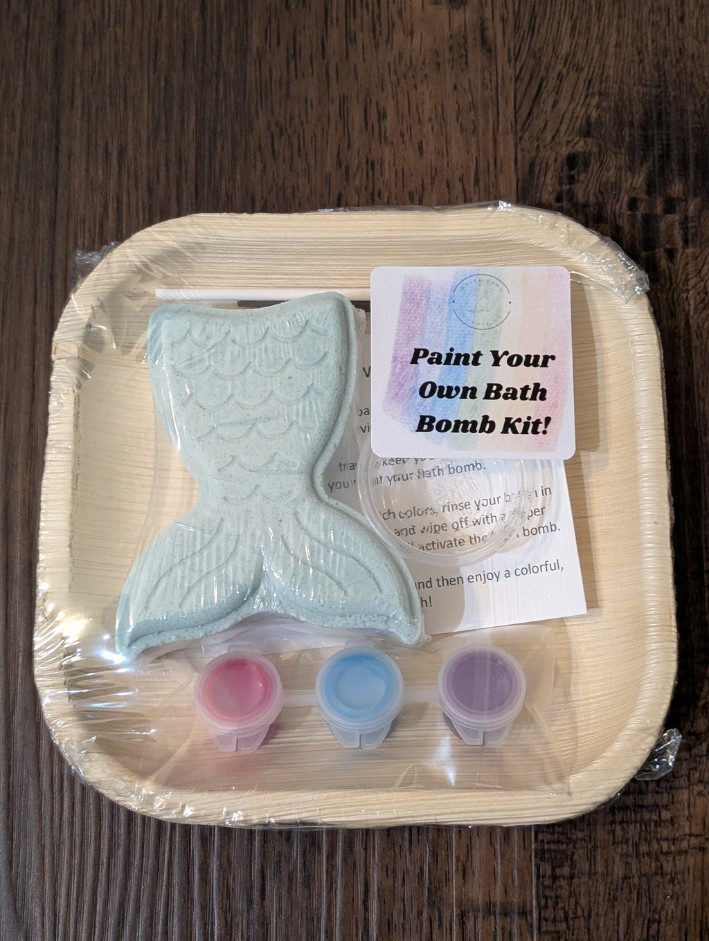 Paint Your Own Bath Bomb - Mermaid Tail