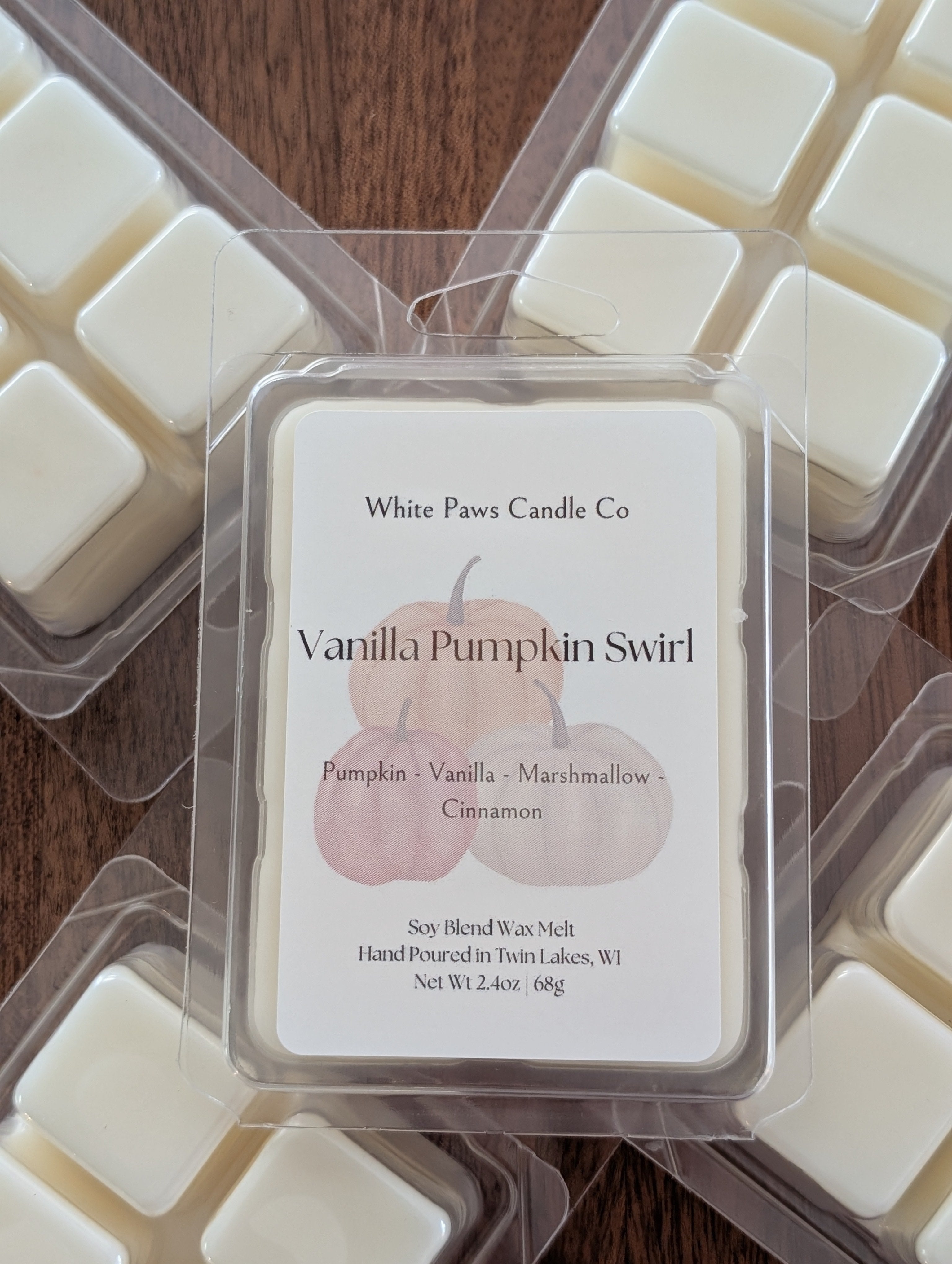 Vanilla Pumpkin Swirl Wax Melt